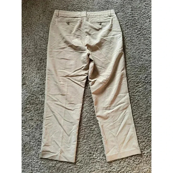 FOOTJOY Mens Pants Adult 36x32 Beige Performance Golf Chino Straight Leg - Picture 2 of 7
